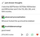 ELI5: Why are SEPTember, OCTober, NOVember and .